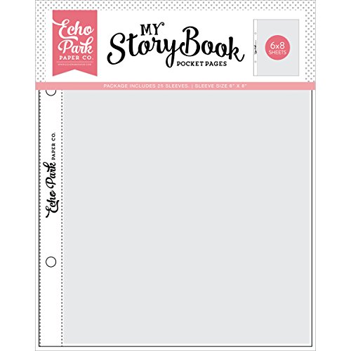 25 Pack Designer Pocket 6 x 8 Page - 6 x 8 Pocket