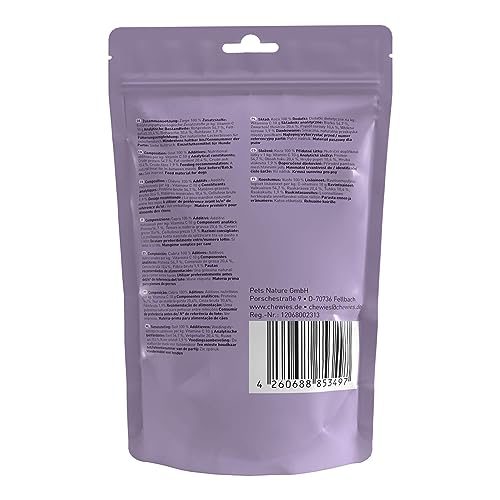 Chewies Fleischstreifen Maxi aus 100% Ziege - 150 g - Fleischstreifen für Hunde - getrocknete Ziegenfleisch Kaustreifen - hypoallergen & getreidefrei - Dörrfleisch von der Ziege (Packung mit 5)