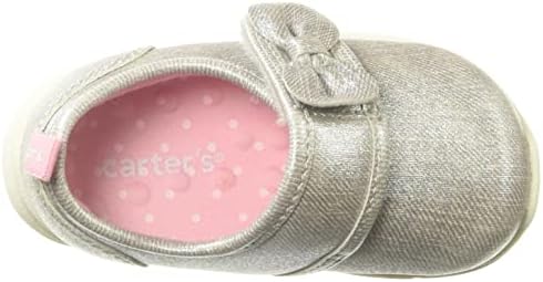 Carter's baby girls Turbo Fashion Sneaker First Walker Shoe, Grey, 5.5 Infant US | Image 4