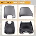 MOTOALL Auto Car Leather Suture Center Console Armrest Lid Cover Cap for 2008 2009 2010 2011 2012 Honda Accord Synthetic Leather (Vinyl) Plastic Gray