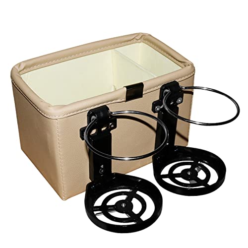 Organisateur console centrale avec porte-gobelet pliable pour accoudoir de voiture