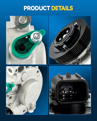 Image of PHILTOP 178328 Air Conditioner AC Compressor with Clutch for Kia Optima 2012-2018 2.4L /2.0T, Hyundai Sonata 2012-2014 2.0T