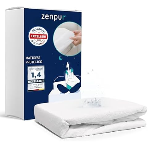 ZenPur Waterproof Hypoallergenic Mattress Protector Cover