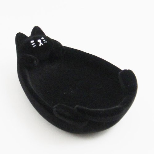 Decole plateau de bureau chat noir en bois pour organisation