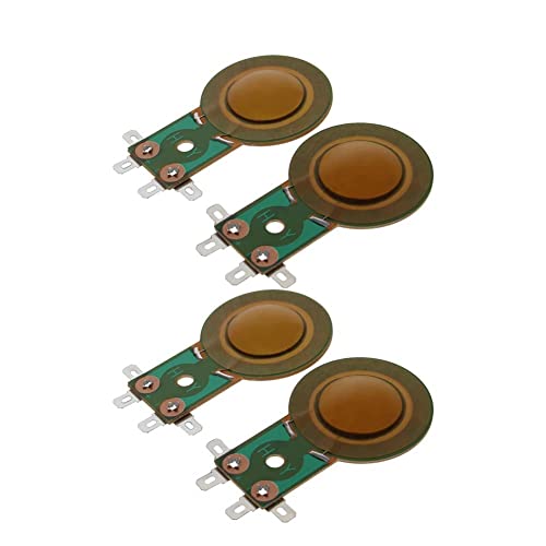 Fielect 25,5 mm Tweeter bobina de voz alto-falante de áudio membrana de resina cabeça de unidade par