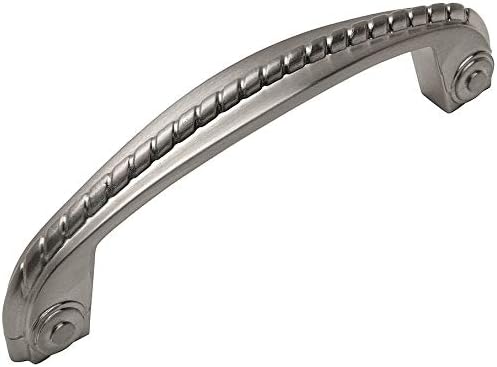 10 Pack - Cosmas 9230SN Satin Nickel Cabinet Hardware Rope Handle Pull - 3-3/4" (96mm) Hole Centers