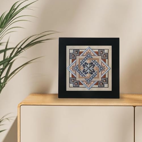 Image of Crapyt 2 PCS Wood Embroidery Frame Embroidery Hoops Decorative Embroidery Display for Cross Stitch and Artwork Displays Square 6.1 inch