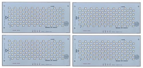 Image of 100W LED Flood Light PCB | Size 9 x 20 cm | for Repairing Street, Flood Light (Pack of 4)
