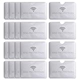 LOYELEY ICカード カードプロテクター カードケース 防磁ビニールカードケース RFIDプロテクション 防止 磁気シールド スキミング クレジットカード 干渉防止 カードデータ保護 グレー (横20枚)