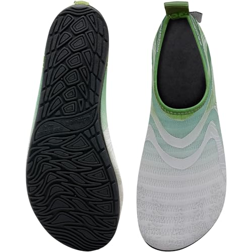 Image of WateLves Water Shoes for Womens Mens Barefoot Quick-Dry Aqua Socks for Beach Swim Surf Yoga Exercise New Translucent Color Soles
