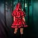 Leg Avenue Womens - 2 Piece Gothic Red Riding Hood Set Sexy Hooded Cape and Peasant Dress for Women adult exotic costumes, Red/White, Small US
