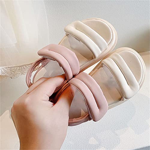 Toddler Girls Eva Sandals Summer Outdoor Open Toe Soft Rubber Sole Beach Water Shoes Daily Shoes (Red, 13 Little Child)2