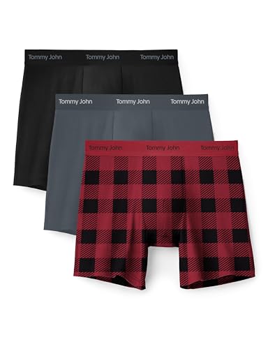 Image of Tommy John Men's Luxe Modal 6 inch Boxer Brief Underwear 3-Pack