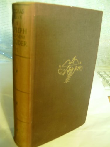 Joseph and His Brothers B0000BLAOO Book Cover