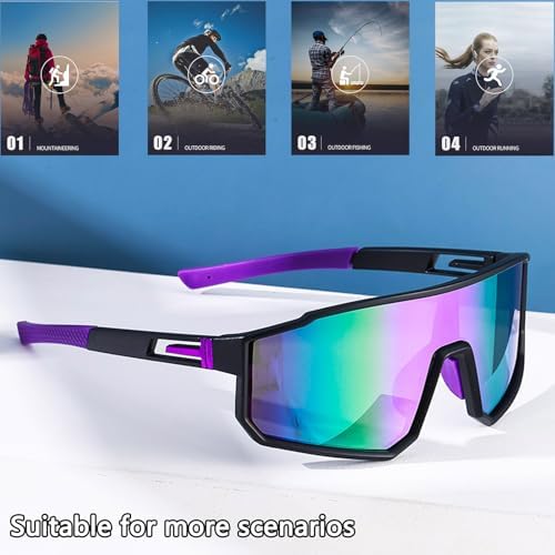 Occhiali Da Ciclismo Beciles - Uomo/donna, Anti-UV E Antivento - Foto 3