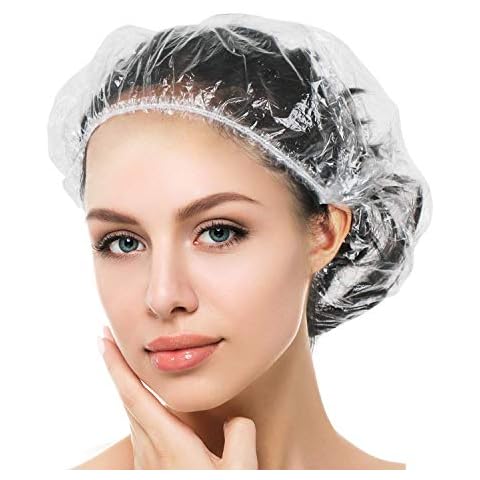 Auban 100PCS Disposable Shower Caps Cover