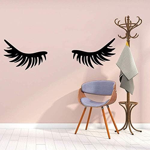OBAREWC Creative Eyelash Beauty Salon Wall Art Decal Decoration Stickers Children s Room Home Decoration Mural Custom 90Cm * 26Cm