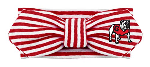 Creative Knitwear Georgia Bulldogs Striped Hair Knot