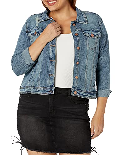 Dollhouse Women's Size Basic Plus Denim Jacket, Nina, 3X #TOP20