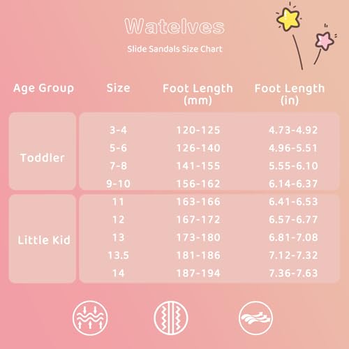 Image of WateLves Toddler Boys Girls Slides Sandals for Swim Beach Kids Water Shoes Casual Summer Slippers