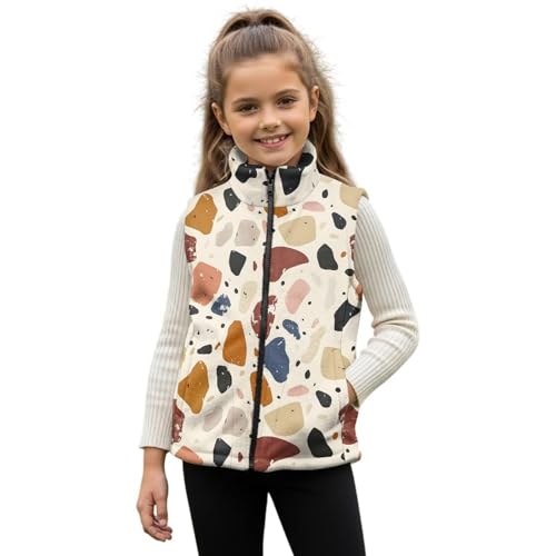 Watdotory Fashion Print Fleece Vest Cozy Boys 3T Lightweight & comfy—perfect for preschoolers’ active days