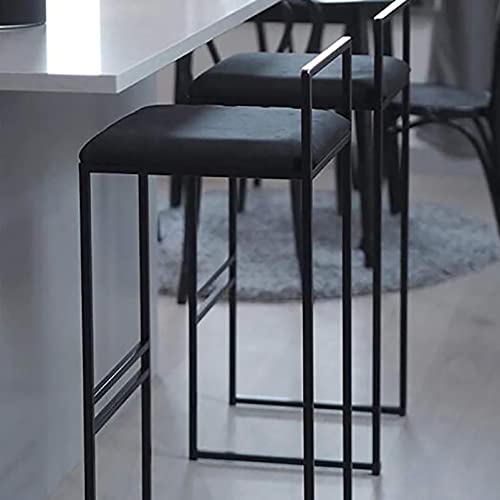Chaises de bar noir et anthracite de haute qualité industrielle pour îlot