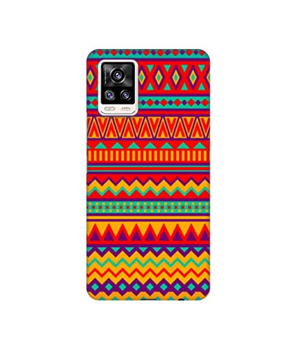 Image of Solimo Plastic Designer Multicolor Rangoli Art 3D Printed Hard Back Case Backcase for Mobile Cover for Vivo V20