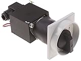 Eje: 5 x 5 mm Interruptor giratorio para picadora de carne con transformador, conector de 3 posiciones de conmutación, eje 5 x 5 x 20 mm, secuencia de conmutación 1-0-2