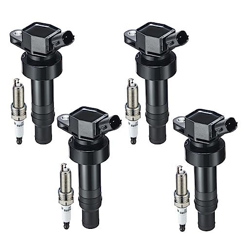 BDFHYK Ignition Coil UF652 and Spark Plug 93815 for Hyundai Accent 12-19…