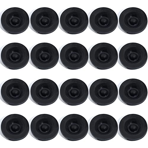 Ibroprat 20Pcs 1.98" Trailer Hub Cap Rubber Plugs,Trailer Axle Bearing Dust Cap Cup Grease Cover Rubber Plugs,Bolt Trailer Axle Wheel Bearing And Hub Dust Cap Plugs For Most 2000 To 3500 Pound Axles #TOP5