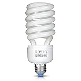 Neewer 35W 110V 5500K Tri-phosphor Spiral CFL Daylight Balanced Light Bulb in E27 Socket for Photo and Video Studio Lighting(35W)