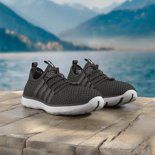 Image of DLGJPA Men's Lightweight Quick Drying Aqua Water Shoes