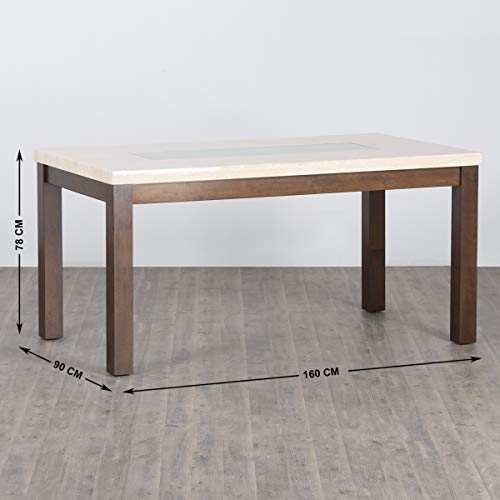 Image of Home Centre Harmony Sia Six-Seater Dining Table with 4 Chairs and 1 Bench