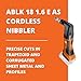 Fein Cordless Nibbler for Roof and Facade Construction - 16-Gauge Cutting Tool with 18V Power, Adjustable Speed, QuickIn System, Long Battery Life - ABLK 18 16 E AS - 71321161090