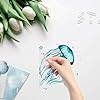 GORGECRAFT 4 Styles Sea Animals Window Decals Static Glass Sticker Turtles Seahorses Whales Jellyfish Pattern Window Clings Vinyl Film Bedroom Bathroom Decals for Prevent Birds Strikes #2