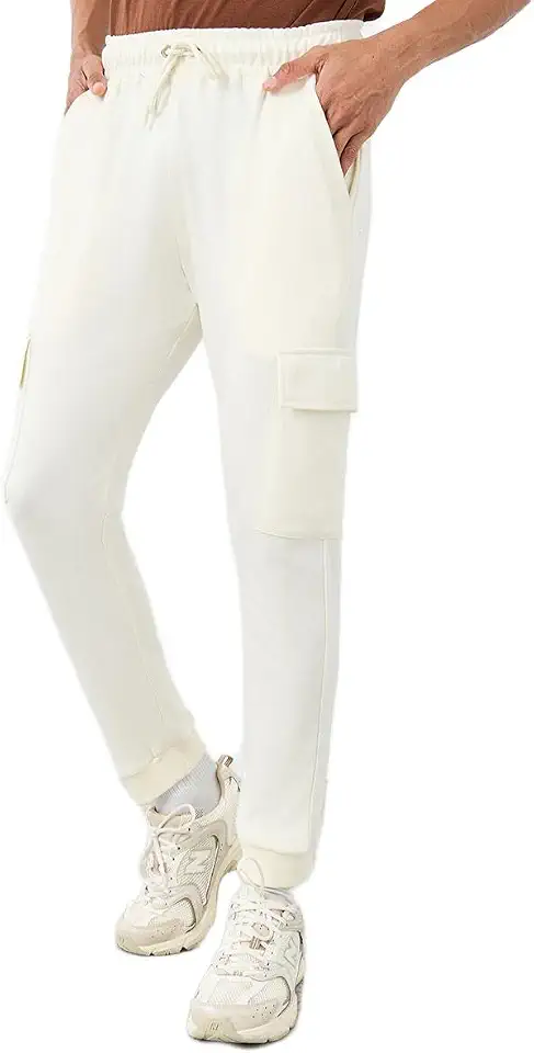 STYLI 7012839711 Cream Cargo Joggers