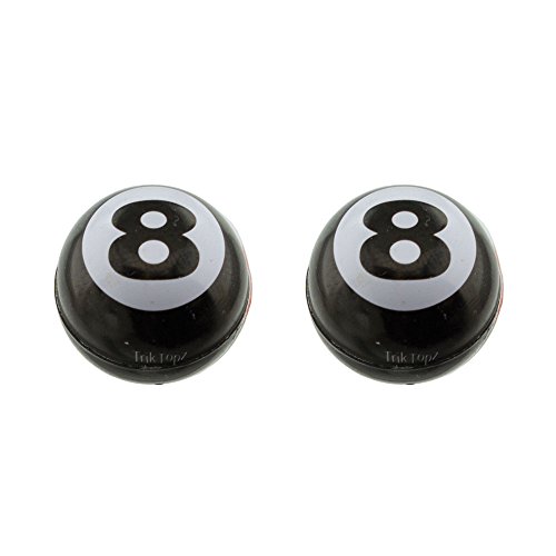 Fenix 8 Ball Schrader Bike Valve Caps, Round