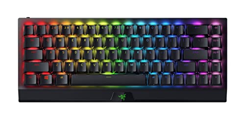 Razer Blackwidow V3 Mini Hyperspeed 65% Wireless Mechanical Gaming Keyboard:hyperspeed Technology_Yellow Switches_Linear & Silent - Phantom Pudding Keycaps 200Hrs Battery (Renewed), Green #TOP15