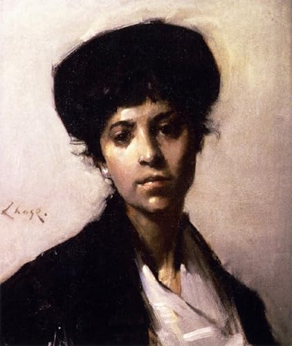 Poster William Merritt portrait de femme 60x90cm pour habiller un mur vide de bureau