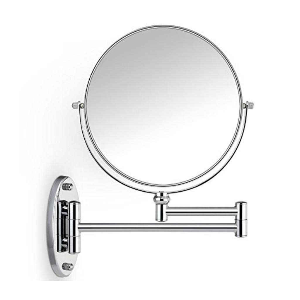 8 Zoll Wandspiegel, Schwenkbar, 5 Fache Vergrößerung, Badezimmer, Rasur, Make Up