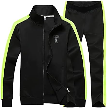 November's Chopin Men's Big & Tall Athletic Sports Tracksuits Causal Full Zip Loose Fit Sweatsuit