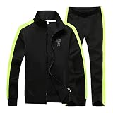 November's Chopin Men's Big & Tall Athletic Sports Tracksuits Causal Full Zip Loose Fit Sweatsuit