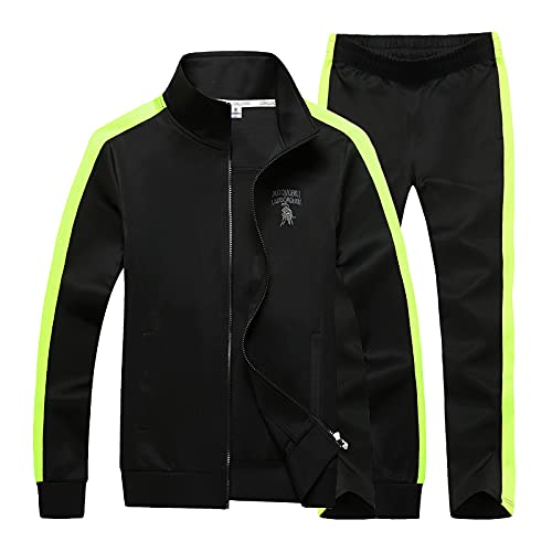 November's Chopin Men's Big & Tall Athletic Sports Tracksuits Causal Full Zip Loose Fit Sweatsuit #TOP13