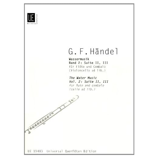 HAENDEL - Musica Acuatica Vol.2º: Suites nº 2 y 3 para Flauta y Piano (Violoncello) (Petrenz)