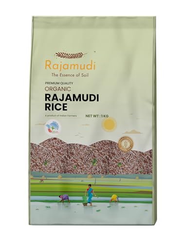Image of Rajamudi Organics USDA Certified Authentic Rajamudi Rice (Unpolished) Organic Rajamudi Rice-15 Kg