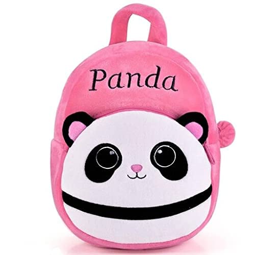 Image of Kids School Bag for Boys & Girls Lightweight & Durable Backpack Spacious with Cartoon Print Solid Partton (Kongi + Panda)