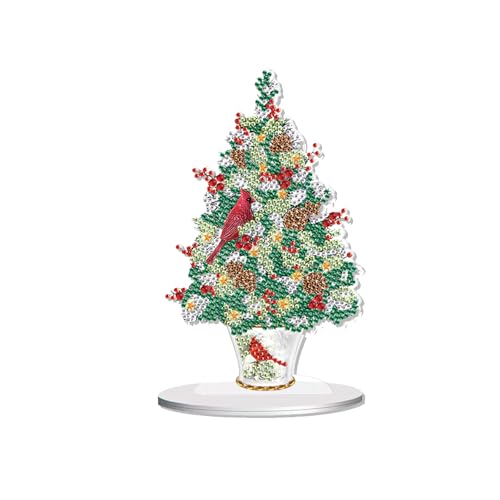 Cadeaux d'arbre de Noël en kit broderie diamant 5D TDFERAN 12x20cm