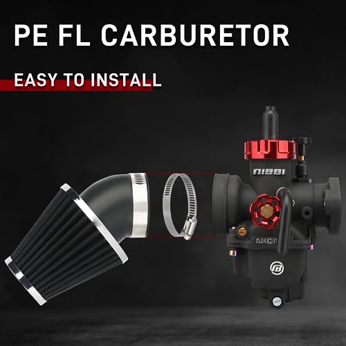 Image of NIBBI PE24 Carburetor Kit, 24mm carburetor with Carb Jets - Fit for 140cc 150cc Dirt Bike Pit Bike Apollo TaoTao Lifan Kayo SSR