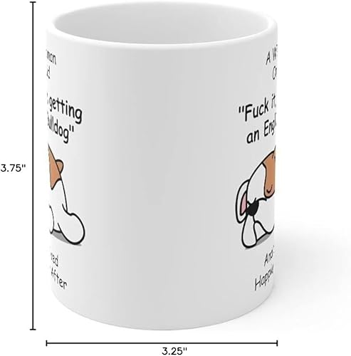 Miniatura 6 de Taza divertida para mujeres dueñas de mascotas  Taza para café A Wise Woman Once Said, blanca, 325 ml.