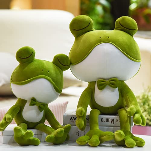 Qcotng Frog Stuffed Animal Plush Toy, Super Soft Cute Frog Sleeping Pillow, Frog Plush Pillow, Best Gift For Kids,Friends(1 Pack) (33.5In/85Cm) #TOP3